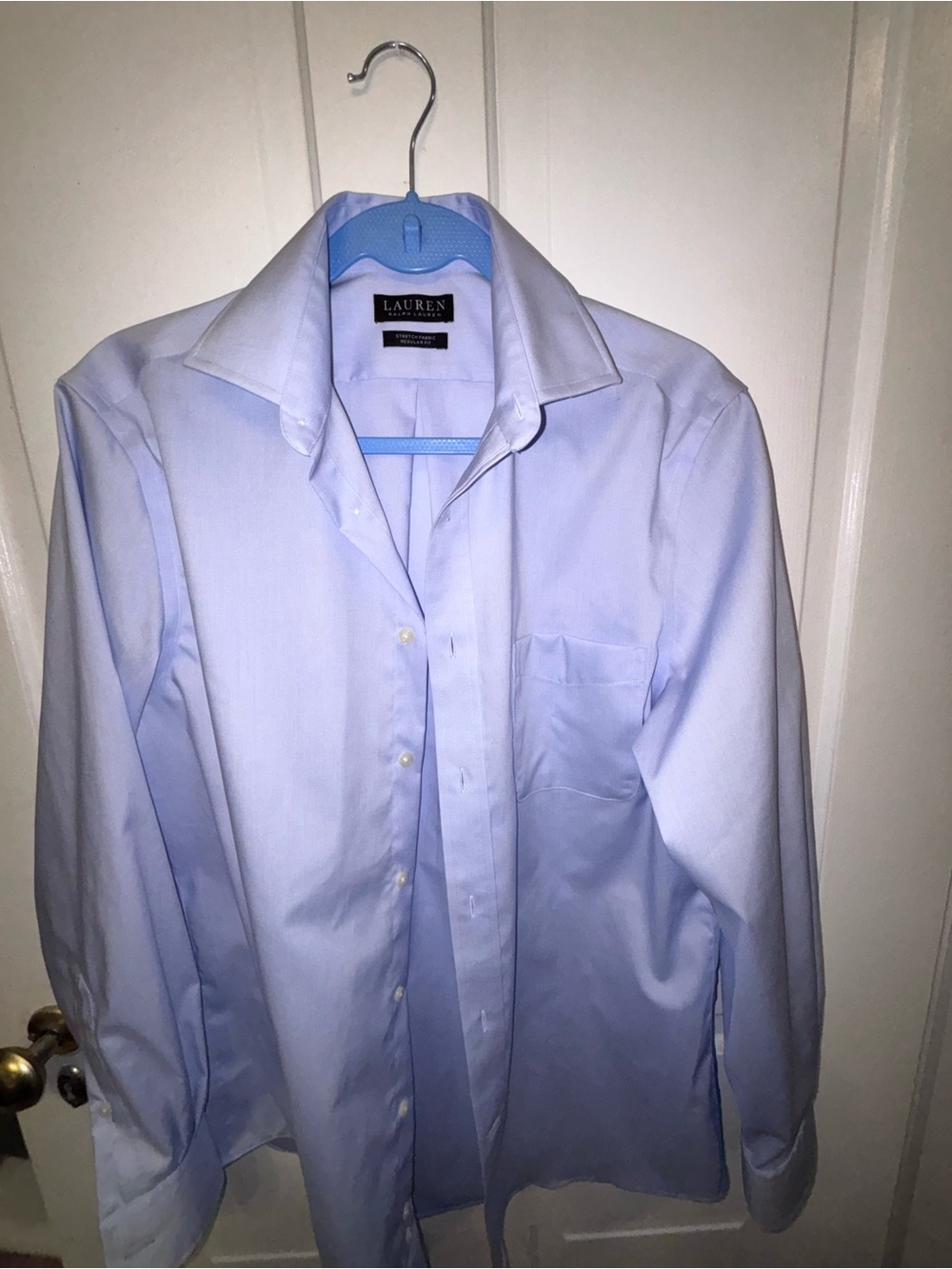 Ralph Lauren Light Blue Men's Dress Shirt Black Label sleeve 32/33